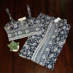 AEO Crop Top & High-Waisted Palazzo Pant